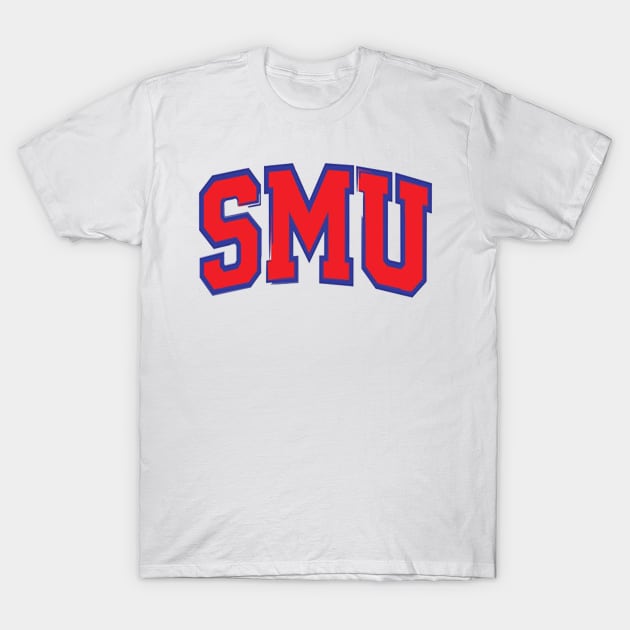 SMU Brushed Outline T-Shirt by one-broke-kid